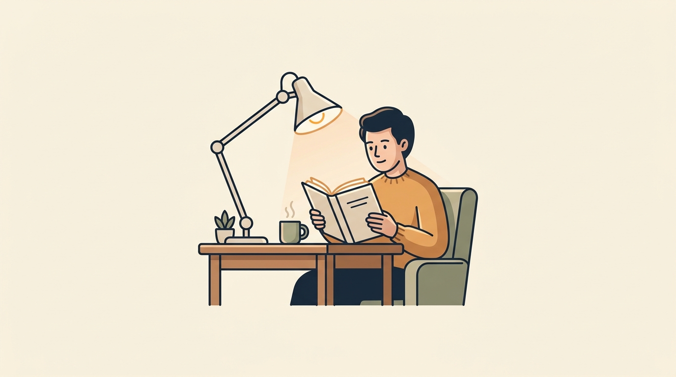 밤샘 독서, 눈 피로 줄여주는 독서등 각도와 색온도 선택법